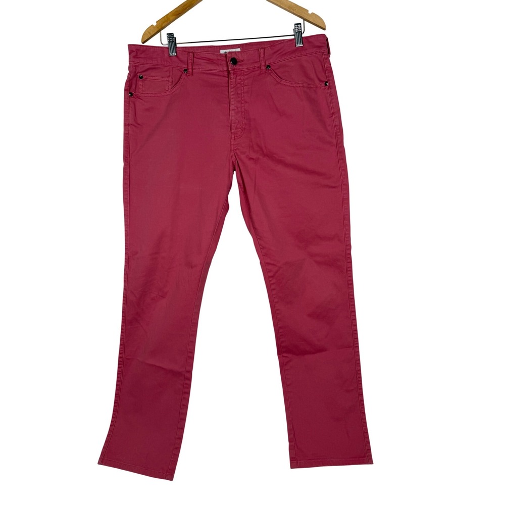 Peter Millar Pants Women 36 Pink‎ Straight Leg 5-Pocket Cotton Casual B-522